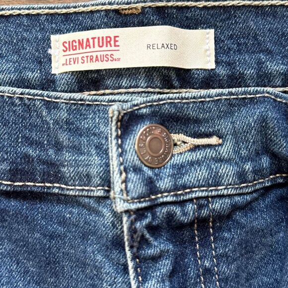 Levis signature mens jeans relaxed size 33x30 casual work pants - Picture 4 of 11